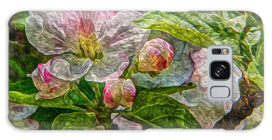 digital Painting Galaxy Case featuring the photograph Apple Blossom by Tom Culver