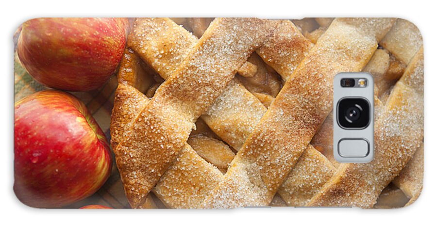 Pie Galaxy Case featuring the photograph Apple Pie with Lattice Crust by Diane Diederich
