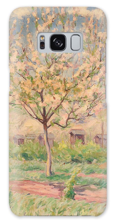 Leon Galaxy Case featuring the painting Apple Trees in an Orchard by Leon Kowalski