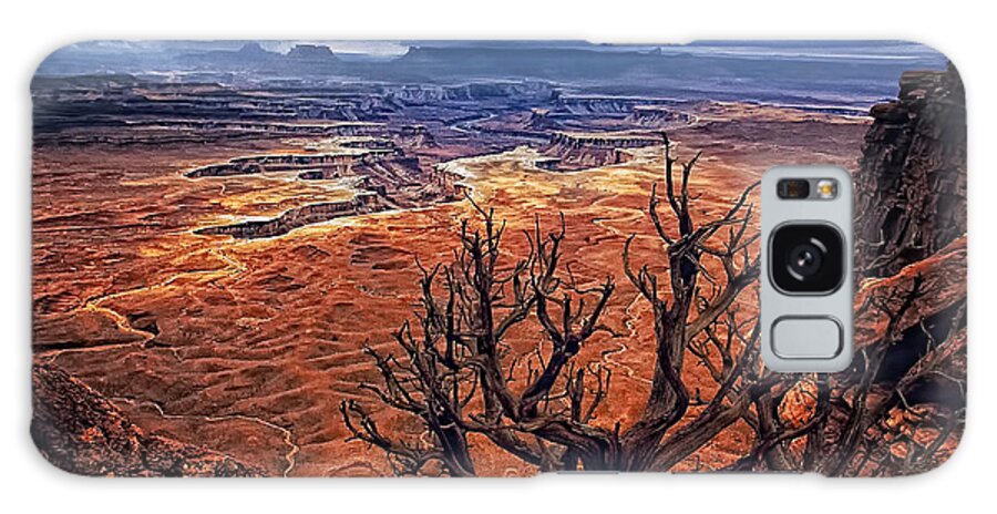 Canyonlands Galaxy Case featuring the photograph Approaching Storm by Priscilla Burgers