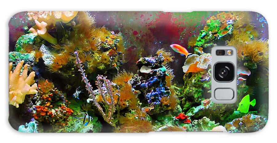 Aquarium Galaxy S8 Case featuring the digital art Aquarium by Kara Stewart
