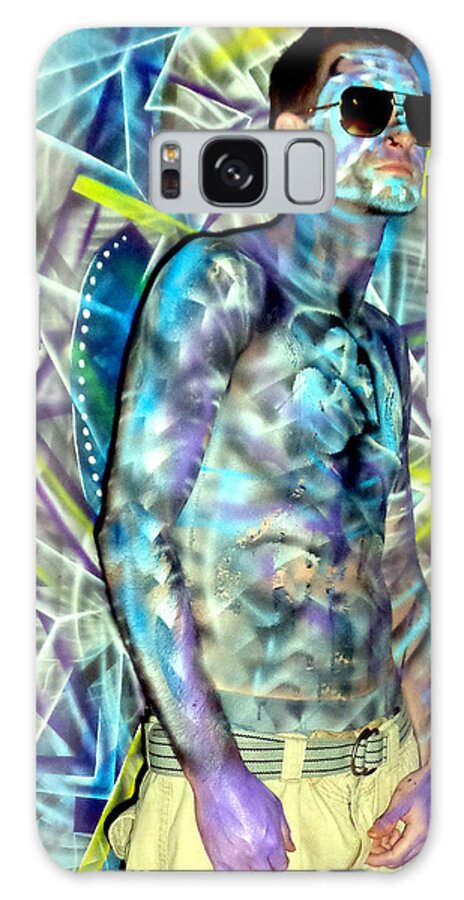 Body Paint Galaxy Case featuring the mixed media Arden by Leigh Odom