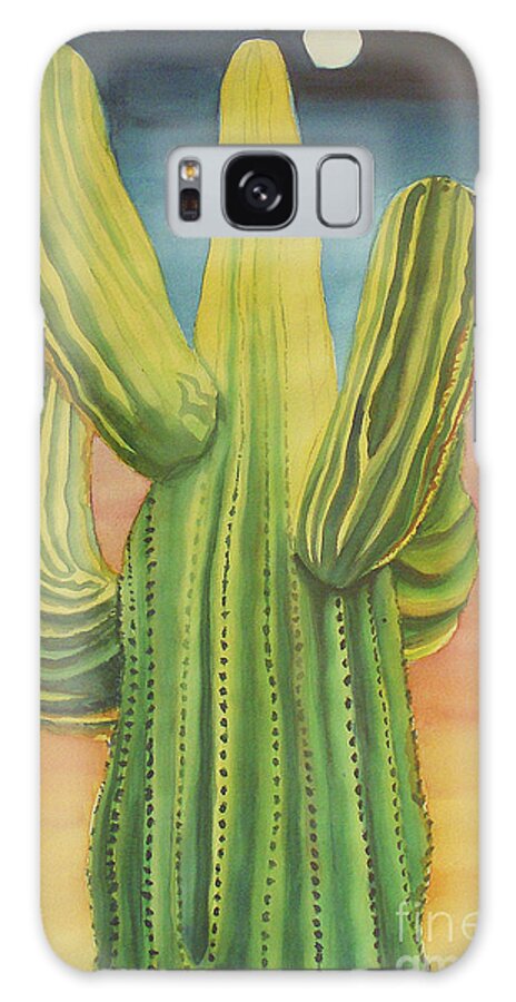 Arizona Galaxy Case featuring the painting Arizona Cactus by Robyn Saunders