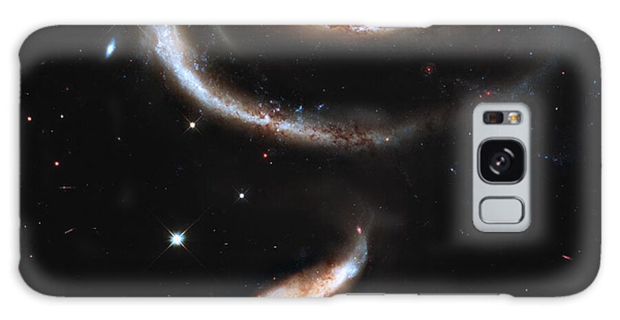 Arp Galaxy Case featuring the photograph ARP 273 Rose Galaxies by Ricky Barnard