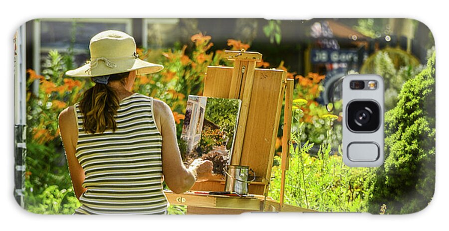 Activity Galaxy Case featuring the photograph Art In The Garden by Mary Carol Story