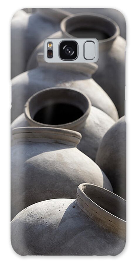 Artisan Galaxy Case featuring the photograph Artisan Making Clay Pot by David H. Wells