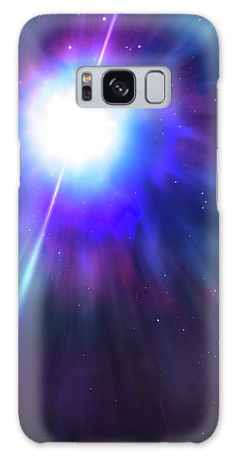 Concepts & Topics Galaxy Case featuring the digital art Artwork Of A Gamma-ray Burster by Mark Garlick
