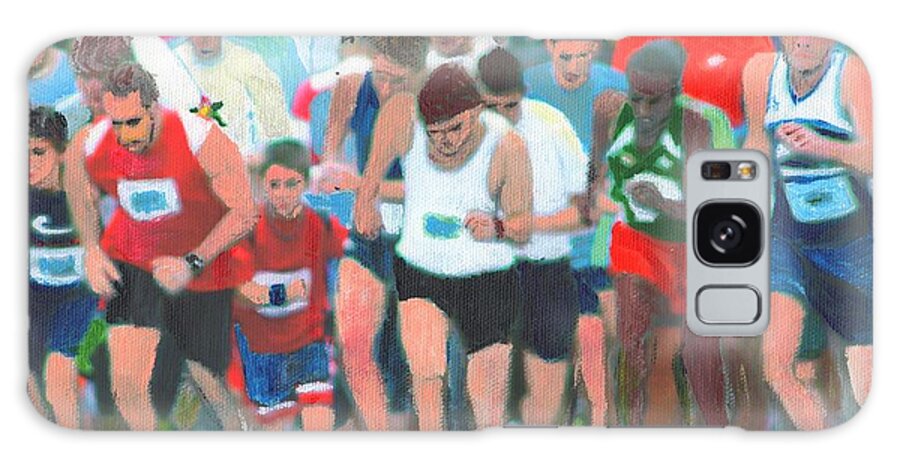 Painting Galaxy Case featuring the painting Ashland Half Marathon by Cliff Wilson