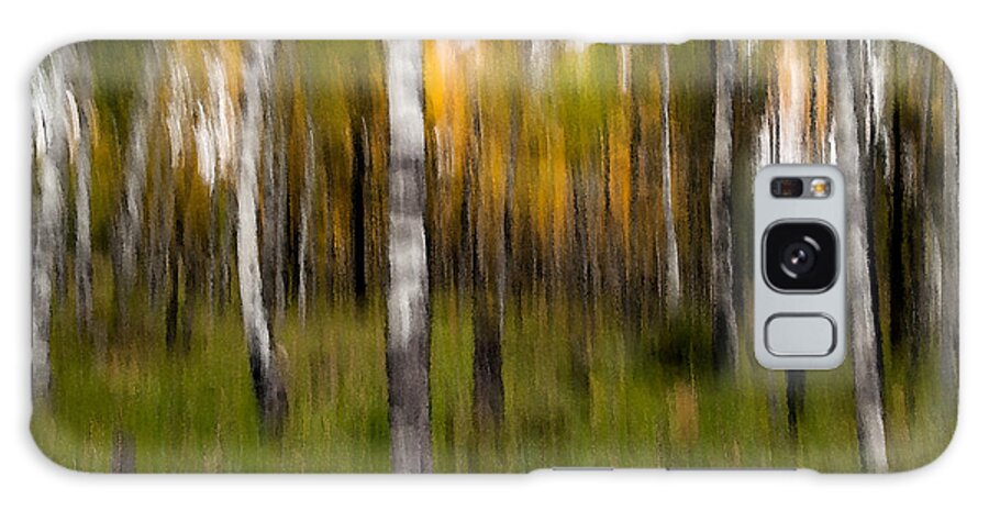 Hart Prairie Galaxy Case featuring the photograph Aspen Trees Abstract by Tam Ryan