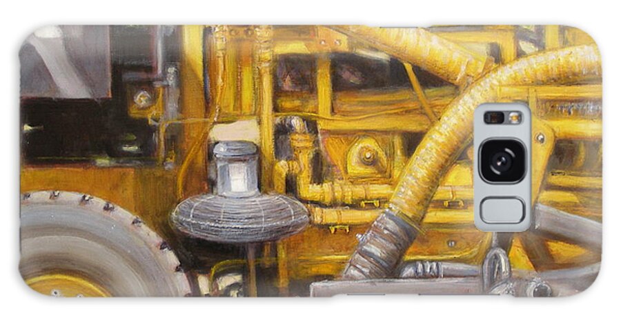 Realism Galaxy Case featuring the painting Asphalt Paving Equipment by Donelli DiMaria