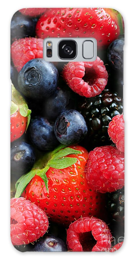 Berry Galaxy Case featuring the photograph Assorted fresh berries 5 by Elena Elisseeva