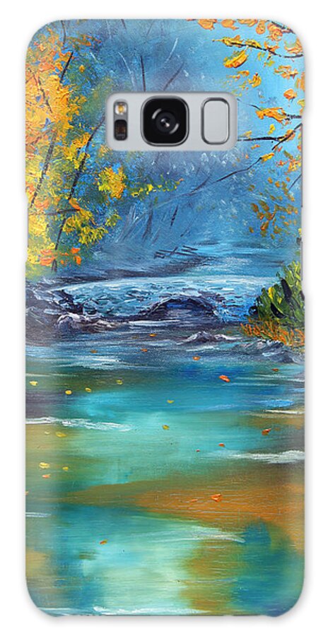 Landscape Galaxy Case featuring the painting Assurance by Meaghan Troup