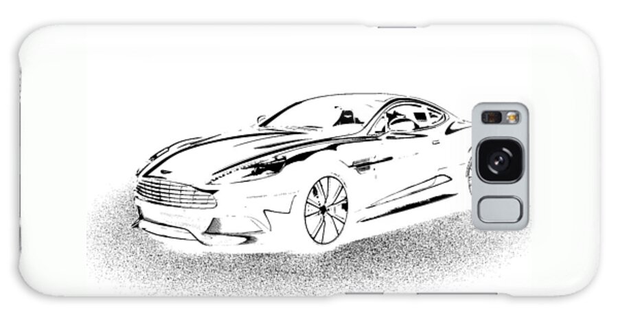 Aston Martin Galaxy Case featuring the digital art Aston Martin by Rogerio Mariani