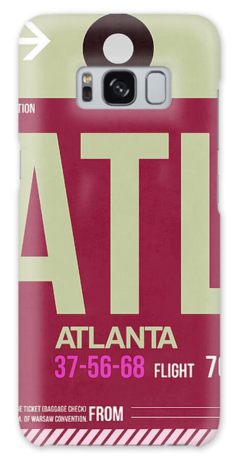 Atlanta Galaxy Case featuring the digital art Atlanta Airport Poster 2 by Naxart Studio