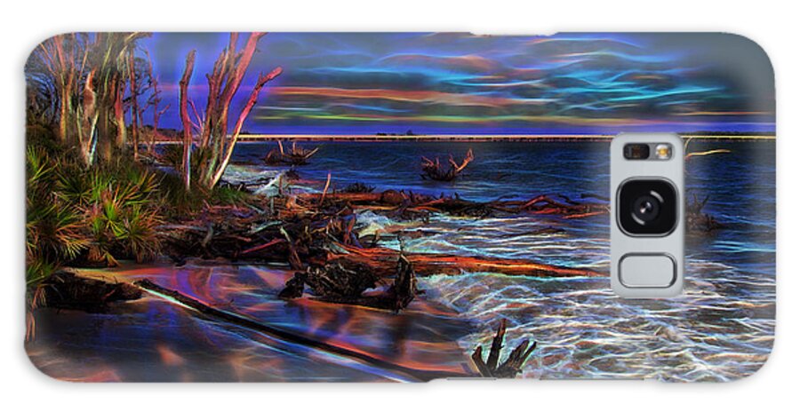 Beach Galaxy S8 Case featuring the photograph Aurora Borealis Over Florida by John M Bailey