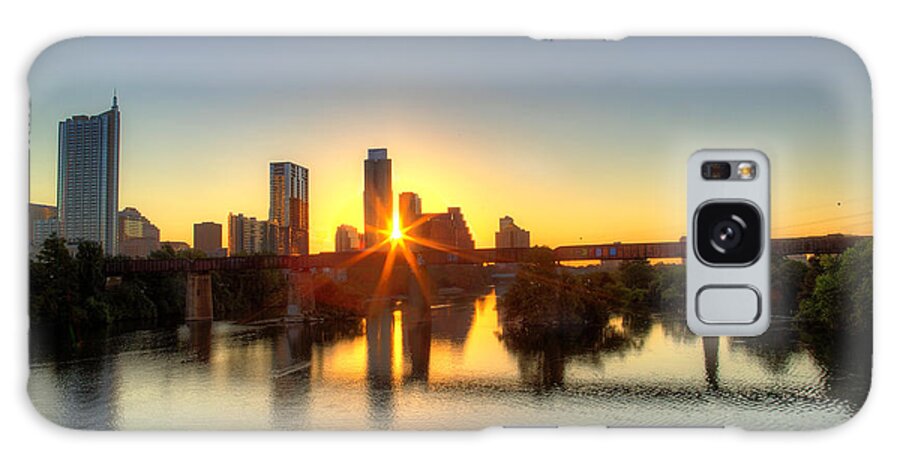 Austin Galaxy Case featuring the photograph Austin Sunrise by Dave Files