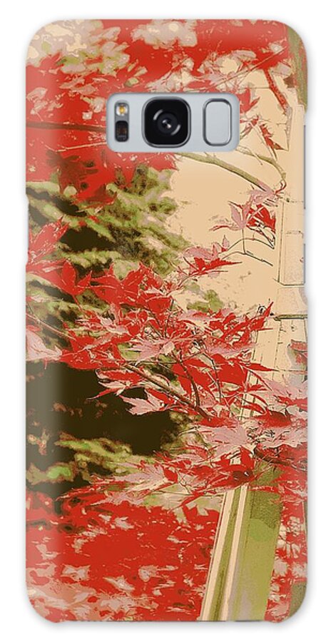 Acer Galaxy Case featuring the digital art Autumn Acer by Tg Devore