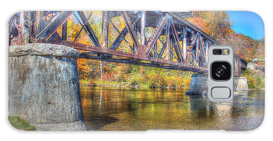 Autumn Galaxy S8 Case featuring the photograph Autumn Bridge by William Reek