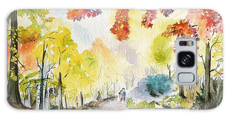 Autumn Galaxy S8 Case featuring the painting Autumn by Geeta Yerra