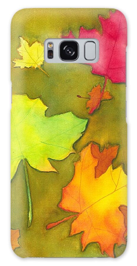Autumn Galaxy Case featuring the painting Autumn Leaves by David Bartsch