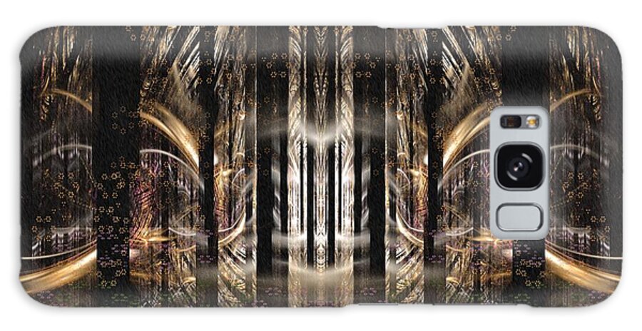 Fractal Galaxy Case featuring the digital art Autumn Rains by Missy Gainer