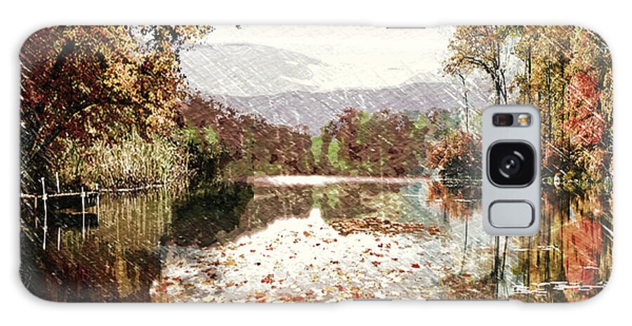  Galaxy S8 Case featuring the mixed media Autumn Reflections by Michael Pittas