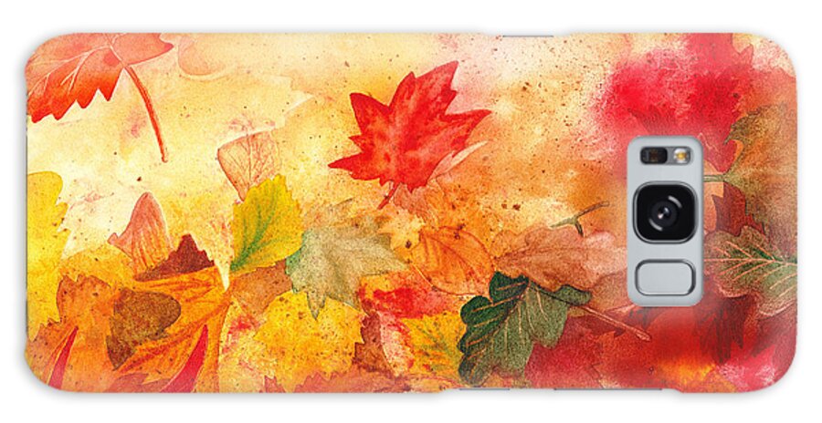 Fall Galaxy Case featuring the painting Autumn Serenade by Irina Sztukowski