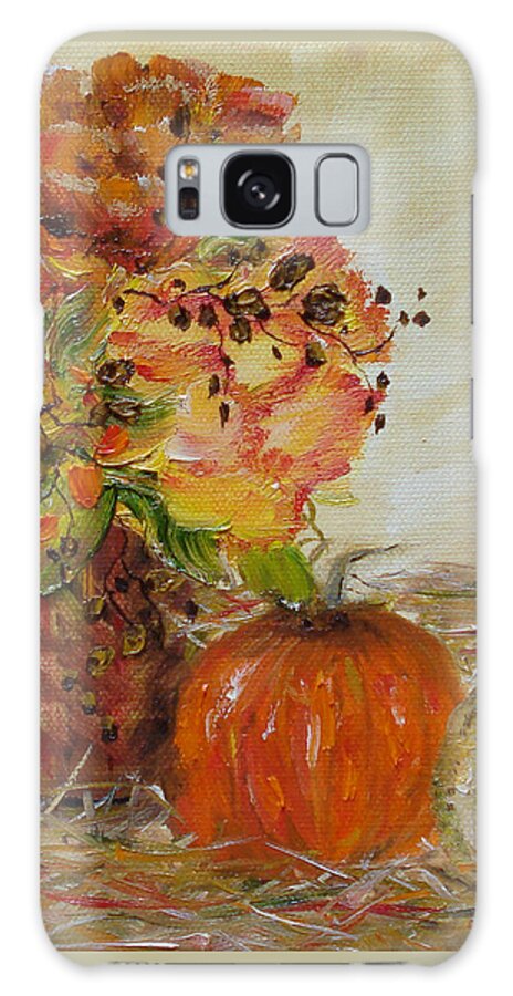 Autumn Galaxy Case featuring the painting Autumn Sunrise by Judith Rhue
