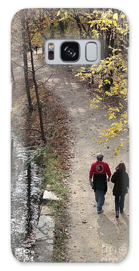 Canal Galaxy S8 Case featuring the photograph Autumn Walk on the C and O Canal Towpath by William Kuta