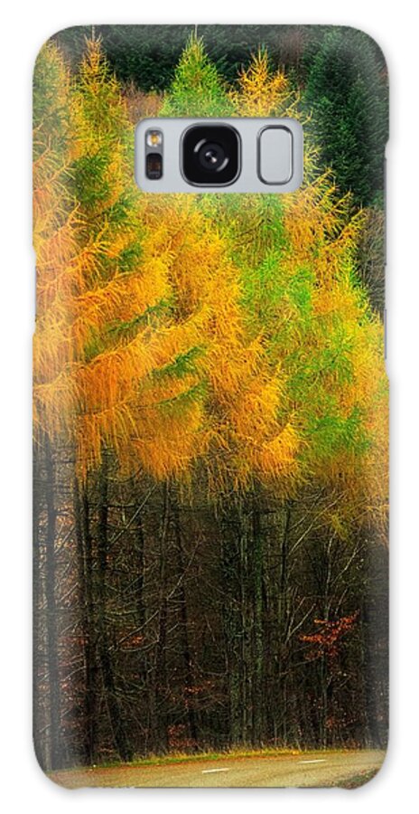 Road Galaxy Case featuring the photograph Autumnal Road by Maciej Markiewicz