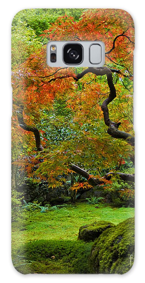 Japanese Galaxy Case featuring the photograph Autumn's Paintbrush by Jean Hildebrant
