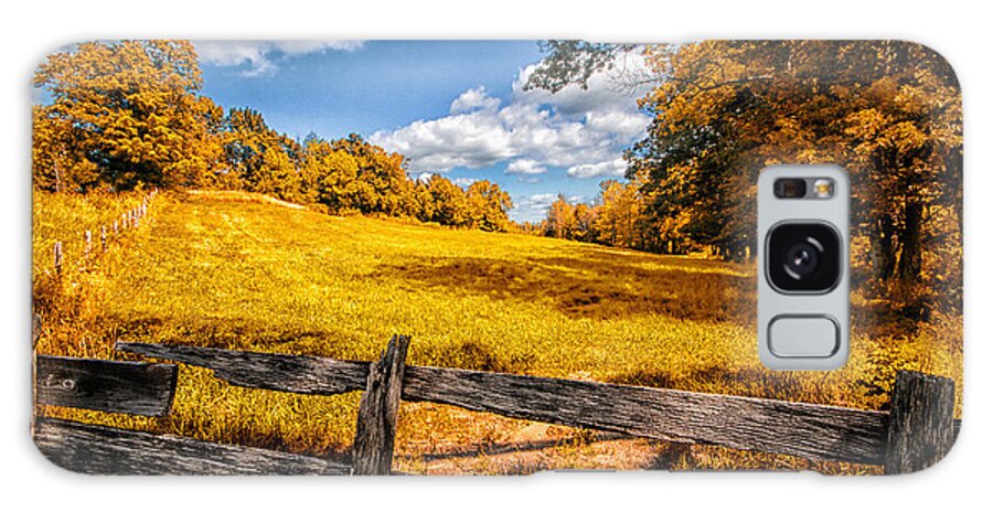 Mountain Galaxy Case featuring the photograph Autumns Pasture by Bob Orsillo