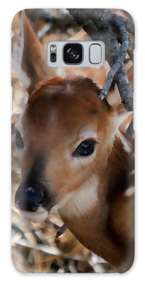 Fawn Galaxy S8 Case featuring the photograph Baby Face Fawn by Athena Mckinzie