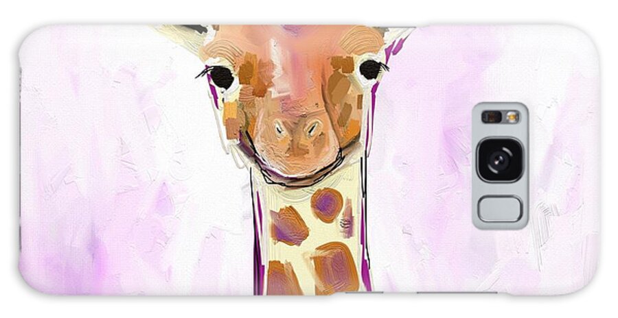 Giraffe Galaxy Case featuring the photograph Baby giraffe by Cathy Walters