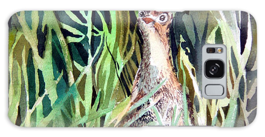 Turkey Galaxy Case featuring the painting Baby Wild Turkey by Mindy Newman