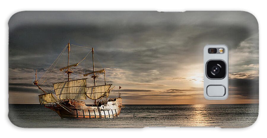 Galleon Galaxy Case featuring the photograph Back Home... by Charlie Roman
