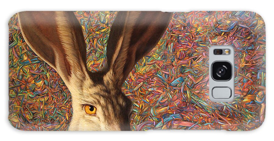 Rabbit Galaxy Case featuring the painting Background Noise by James W Johnson
