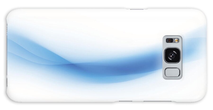 Curve Galaxy Case featuring the digital art Background Swirl Blue by Iconeer