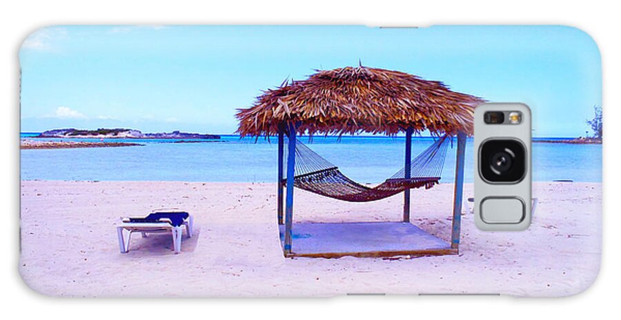 Beach Galaxy Case featuring the photograph Bahama hut by Carey Chen