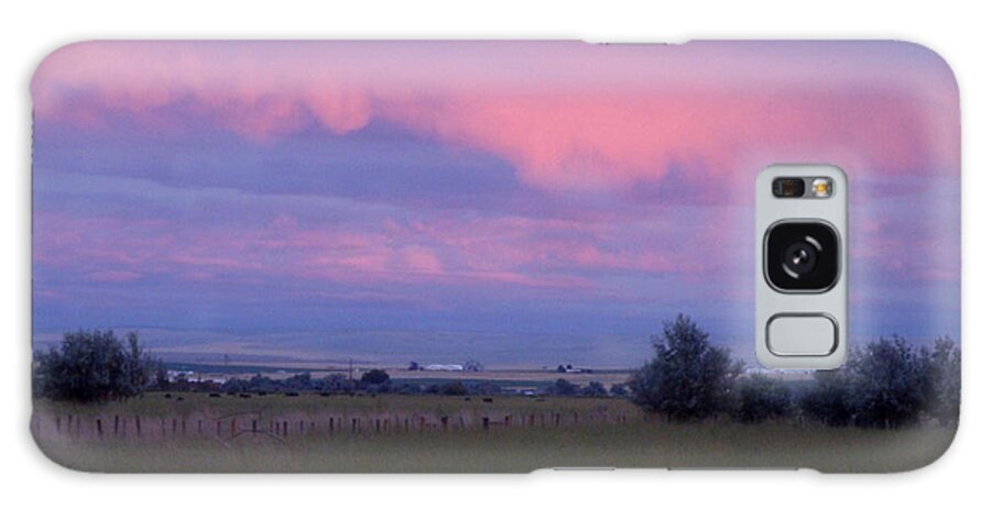 Sunset Galaxy Case featuring the photograph Sunset Baker Valley by Bill TALICH
