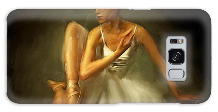 Ballet Galaxy Case featuring the painting Ballerina by Charlie Roman