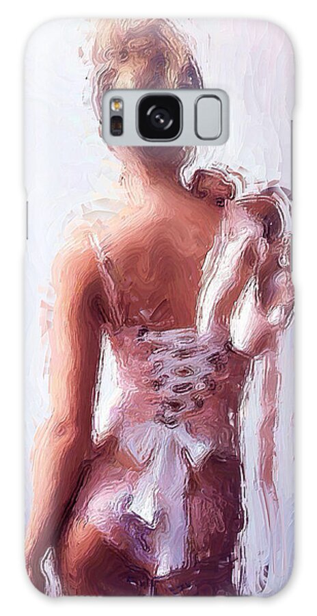 Dancer Galaxy Case featuring the painting Ballerina Nbr 01A by Will Barger