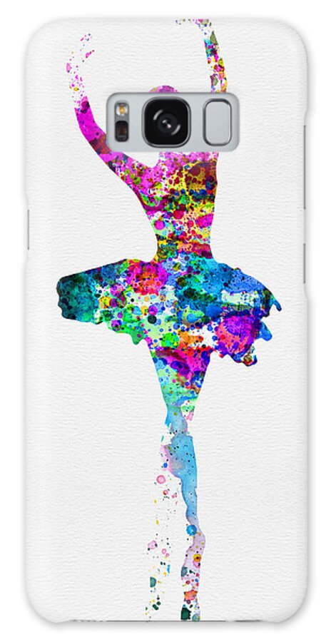 Ballet Galaxy Case featuring the painting Ballerina Watercolor 1 by Naxart Studio