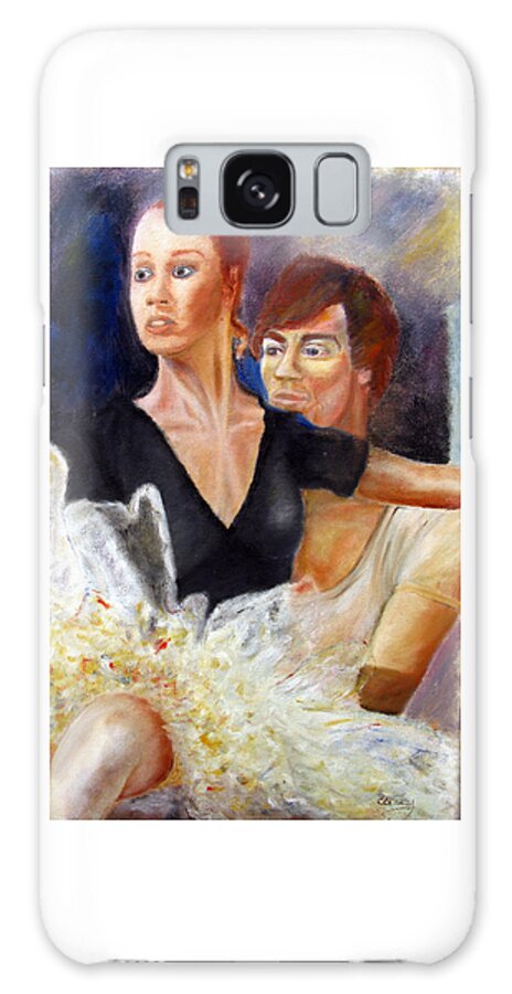 Ballet Galaxy Case featuring the painting Ballet Dancers rehearse for La Bayadere by Tom Conway