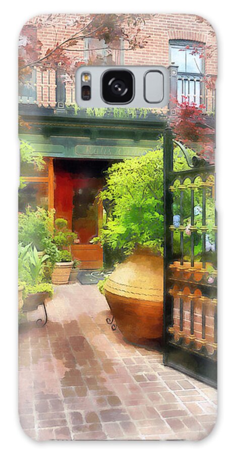 Fells Point Galaxy Case featuring the photograph Baltimore - Restaurant Courtyard Fells Point by Susan Savad