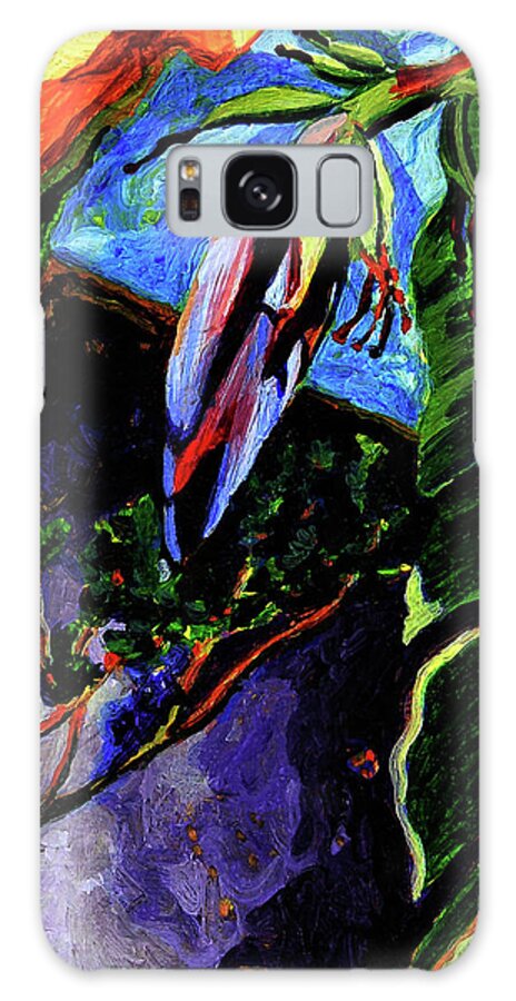 Original Art Galaxy Case featuring the painting Banana Blossom by Julianne Felton