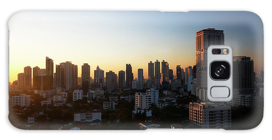 Tranquility Galaxy Case featuring the photograph Bangkok Sunset by Manachai