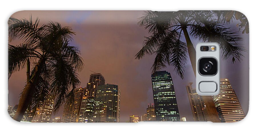 Tranquility Galaxy Case featuring the photograph Bangkok, Thailand And Palm Trees by Lightvision, Llc