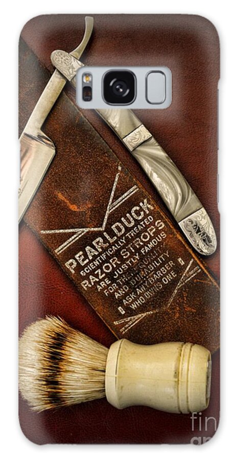 Barber - Vintage Barber Galaxy Case featuring the photograph Barber - Tools for a Close Shave by Paul Ward