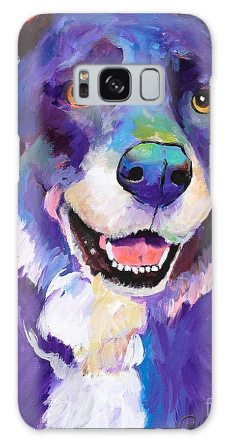 Pat Saunders-white Galaxy Case featuring the painting Barkley by Pat Saunders-White